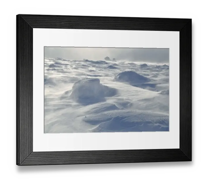 Framed Print : Snowstorm on the Brocken, Harz