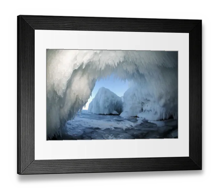 Framed Print : Ice cave on Olkhon island, Lake Baikal Framed Print : Ice cave on Olkhon island, Lake Baikal