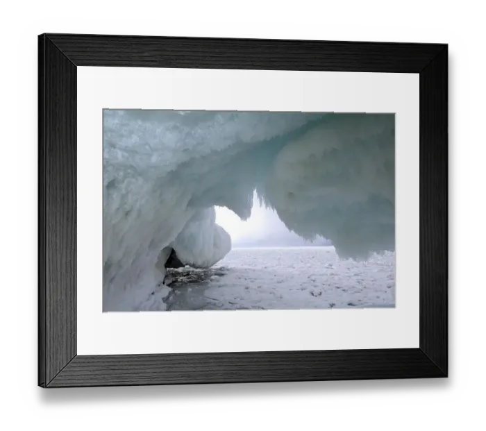 Framed Print : Ice cave on Olkhon island, Lake Baikal Framed Print : Ice cave on Olkhon island, Lake Baikal