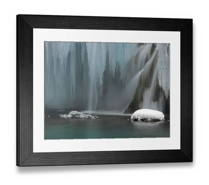 Framed Print : Waterfall, icicle, Rauracke, National Park Plitvice Lakes Framed Print : Waterfall, icicle, Rauracke, National Park Plitvice Lakes