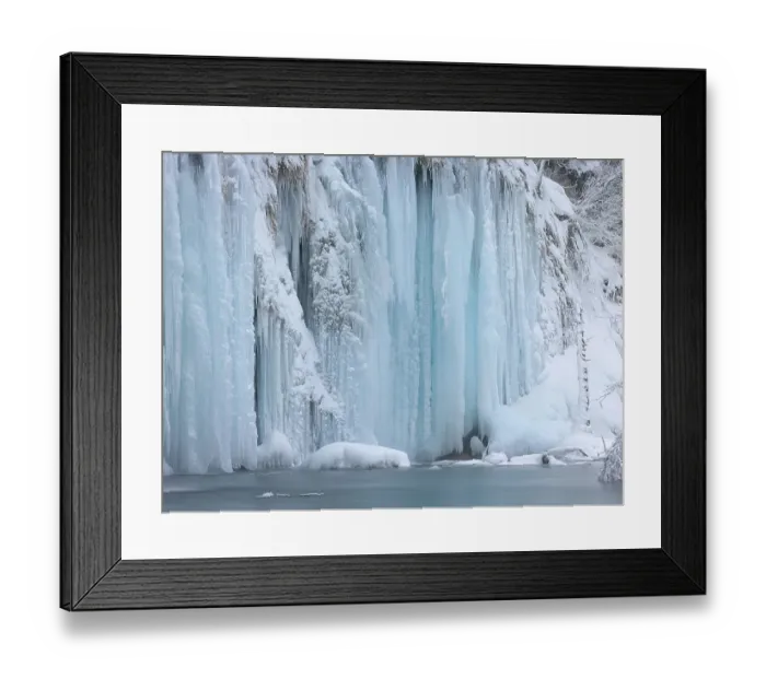 Framed Print : Waterfall, icicle, ice wall, Rauracke Framed Print : Waterfall, icicle, ice wall, Rauracke