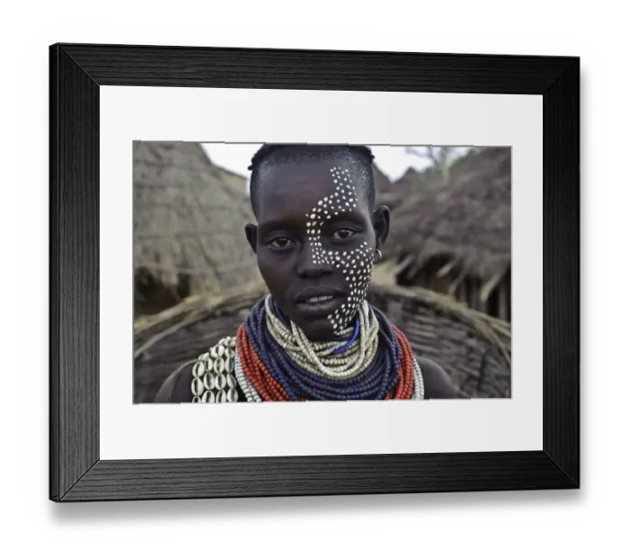 Framed Print : Woman from the Karo tribe, Omo valley Framed Print : Woman from the Karo tribe, Omo valley
