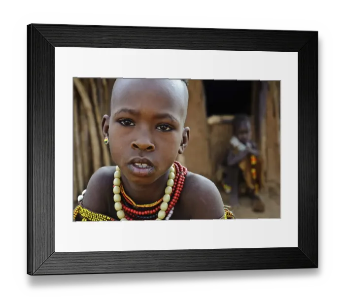 Framed Print : Girls from the Hamer tribe, Omo valley