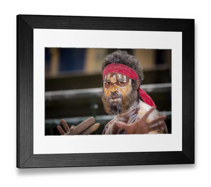 Framed Print : Aboriginal Australian dancer, Sydney