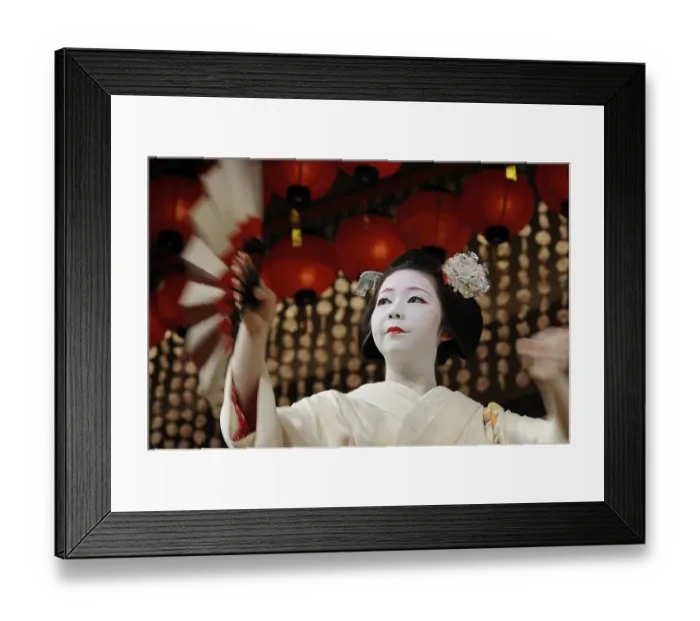 Framed Print : Miyako-Odori, Maiko dance by a Geisha candidate in spring Framed Print : Miyako-Odori, Maiko dance by a Geisha candidate in spring