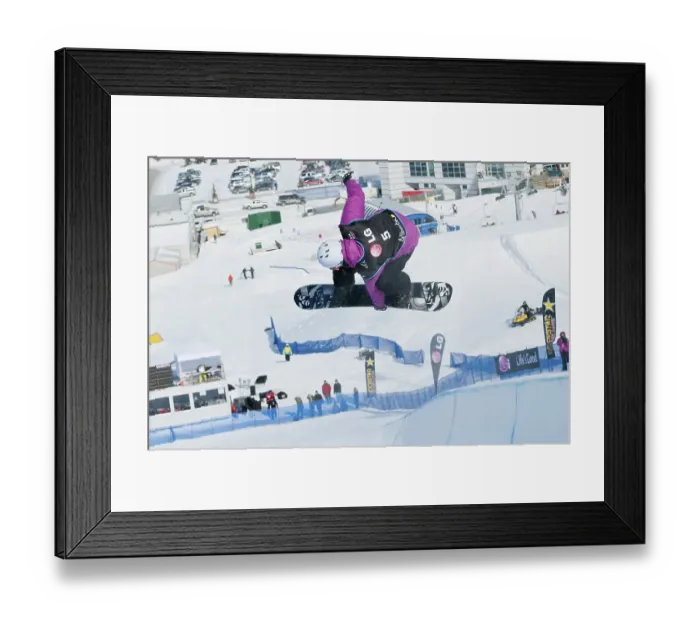 Framed Print : Snowboarders at the LG Snowboard FIS World Cup 2011