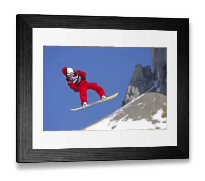 Framed Print : Torstein Horgmo, Snowboarder, Winner of Slopestyle-Contests
