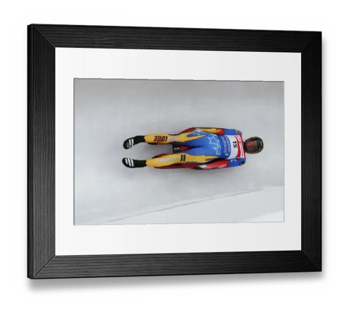 Framed Print : Toboggan worldcup 2007, Winterberg