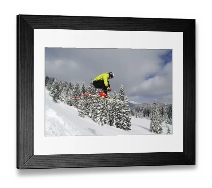 Framed Print : Skier, Reit im Winkl, Chiemgau Framed Print : Skier, Reit im Winkl, Chiemgau