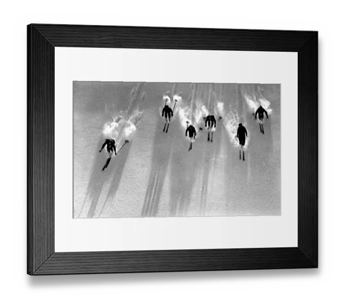 Framed Print : Historic photograph, skiers, around 1922 Framed Print : Historic photograph, skiers, around 1922
