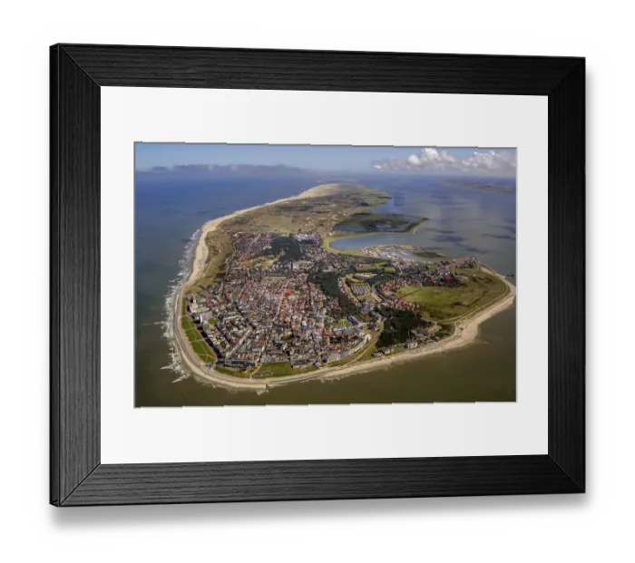 Framed Print : Aerial view, town of Norderney Framed Print : Aerial view, town of Norderney