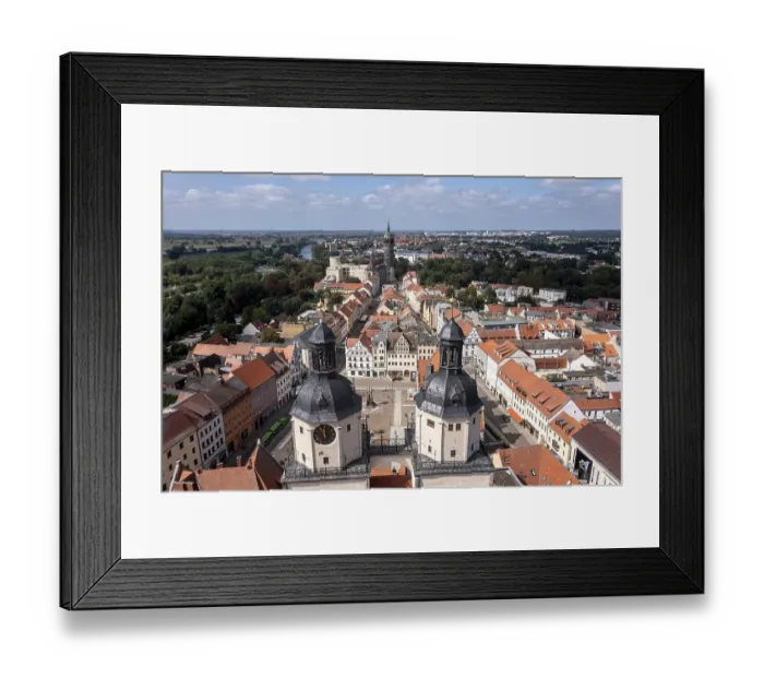 Framed Print : Drone shot, aerial view, drone photo