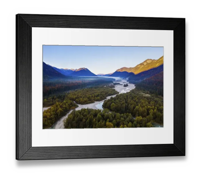 Framed Print : Isar at sunrise, near Vorderriss Framed Print : Isar at sunrise, near Vorderriss