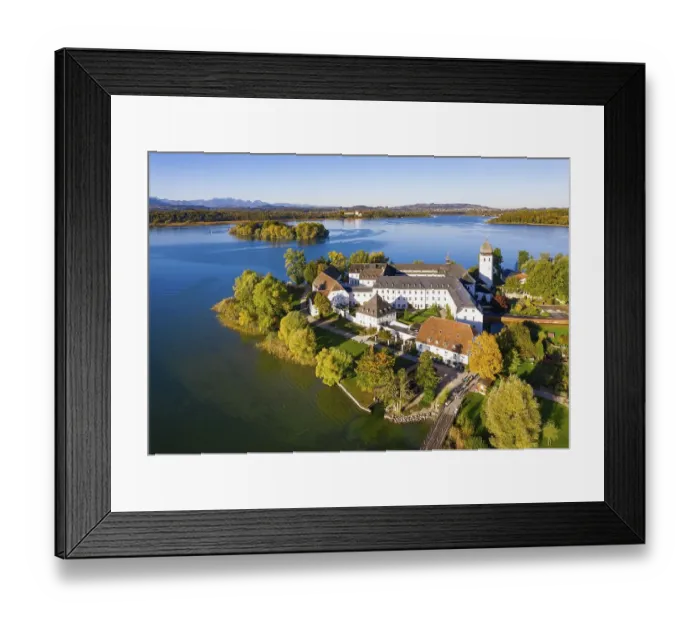 Framed Print : Benedictine monastery Frauenwoerth on Fraueninsel Framed Print : Benedictine monastery Frauenwoerth on Fraueninsel