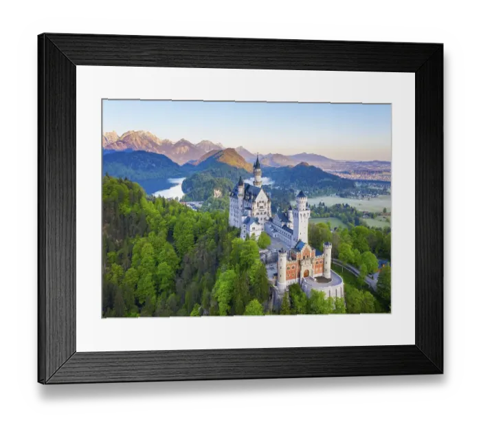 Framed Print : Neuschwanstein Castle, Hohenschwangau Castle
