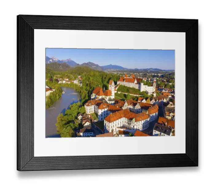 Framed Print : Monastery Sankt Mang and Hohes Schloss
