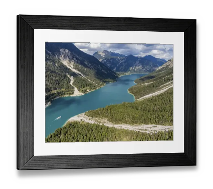 Framed Print : Aerial view of Plansee, Reutte Framed Print : Aerial view of Plansee, Reutte