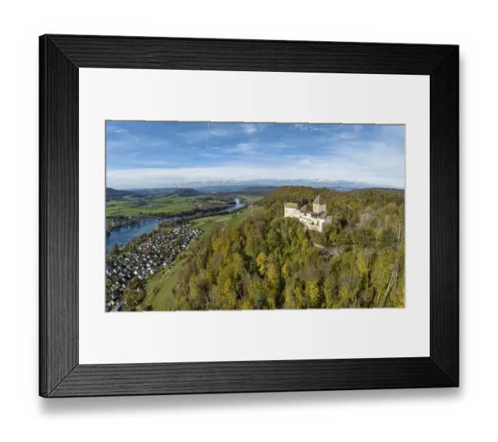 Framed Print : Hohenklingen Castle above Stein am Rhein
