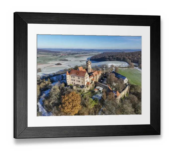 Framed Print : Aerial view, Germany, Hesse, Wetterau Framed Print : Aerial view, Germany, Hesse, Wetterau