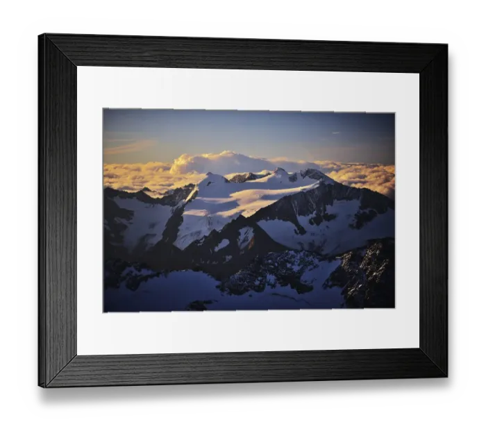Framed Print : Mt Zuckerhuetl and Sulzenauferner glacier