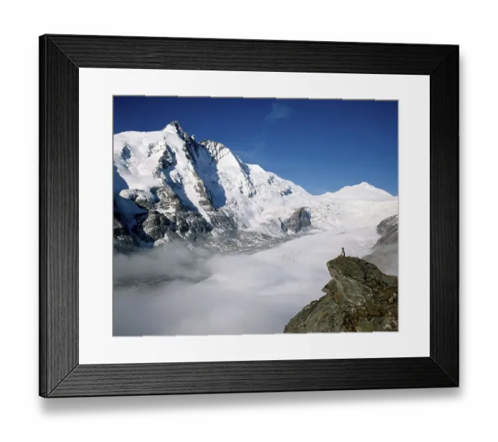 Framed Print : Mt. Grossglockner, Pasterze Glacier