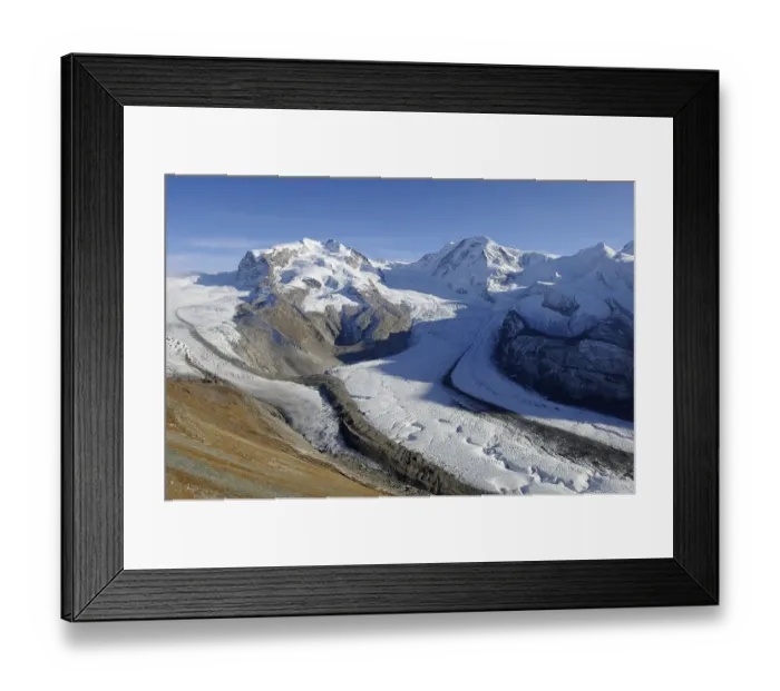 Framed Print : Monte Rosa Massiv as seen from Gornergrat