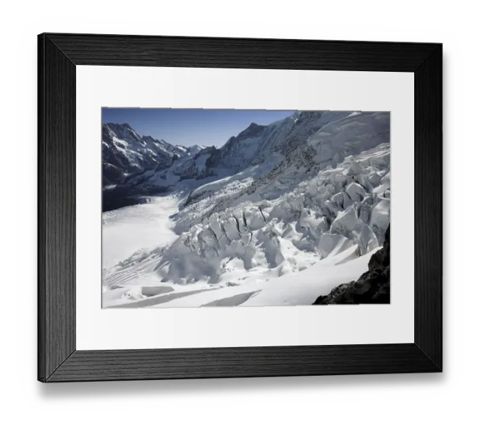 Framed Print : Sea of ice at the Jungfraujoch Framed Print : Sea of ice at the Jungfraujoch