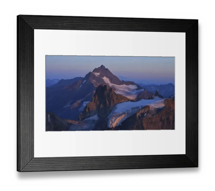Framed Print : Alpine glow seen from Mount Titlis