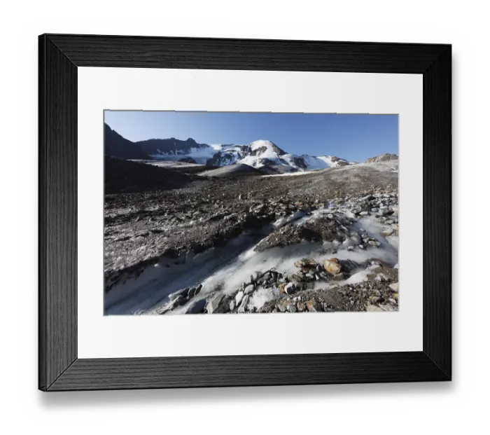 Framed Print : Weissseespitze Mountain, Weissseeferner Glacier