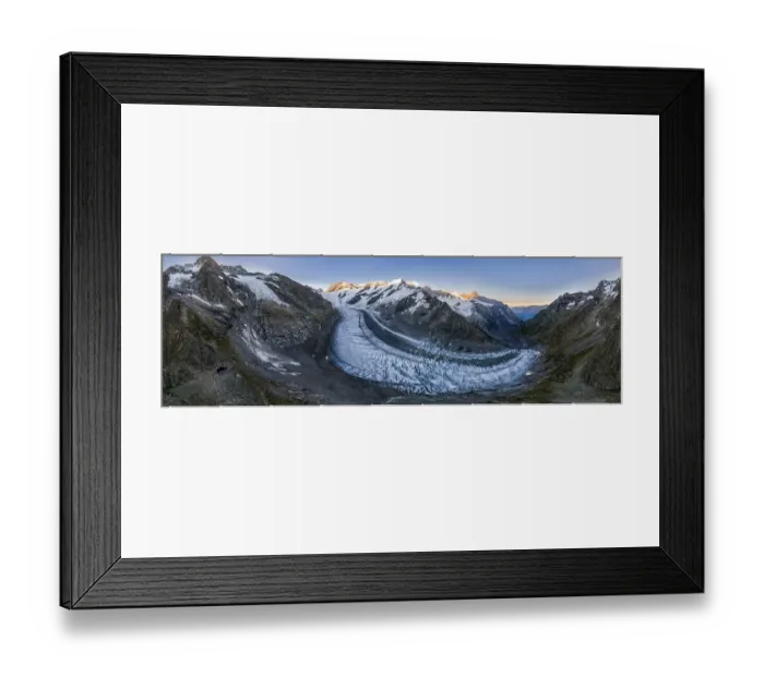 Framed Print : Sunrise, left Schreckhorn hut and Schreckhorn Framed Print : Sunrise, left Schreckhorn hut and Schreckhorn