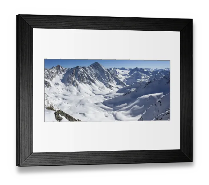 Framed Print : Schrankogel with Sulztalferner