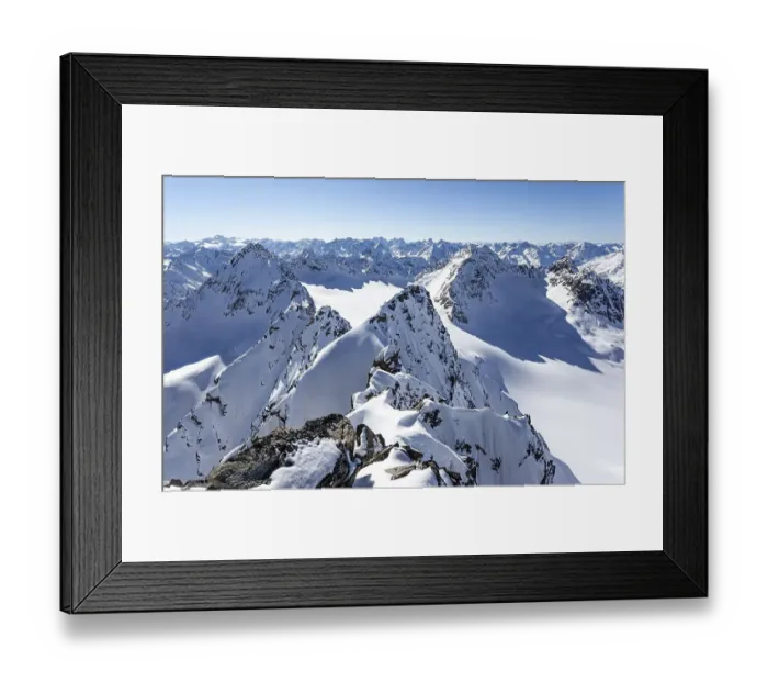 Framed Print : Bachfallenferner, Glacier, Stubai Alps