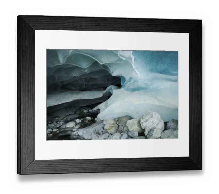 Framed Print : Natural ice cave in the Zinal Glacier Framed Print : Natural ice cave in the Zinal Glacier