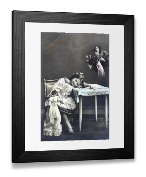 Framed Print : Old French postcard Framed Print : Old French postcard