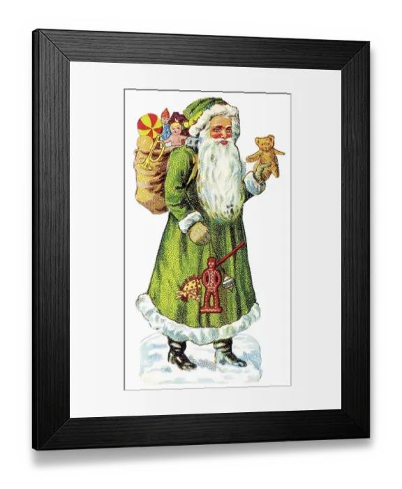 Framed Print : Santa Claus, historical illustration