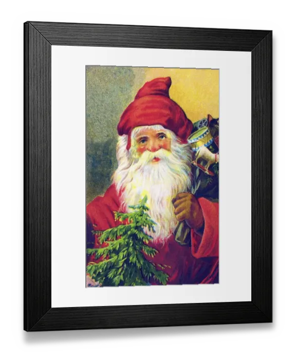 Framed Print : Santa Claus, historical illustration