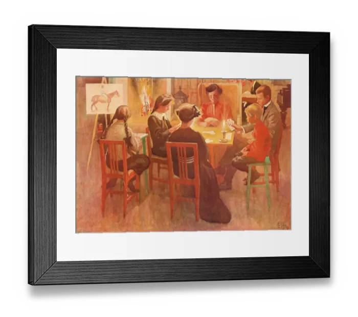 Framed Print : Christmas holidays, historical illustration