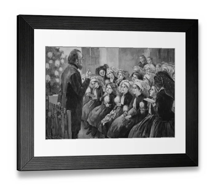 Framed Print : Christmas celebration at a school in the Spreewald Framed Print : Christmas celebration at a school in the Spreewald