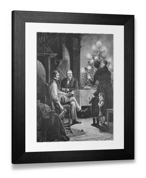 Framed Print : Fritz Reuter's Christmas, Christian Friedrich Ludwig Heinrich Reuter