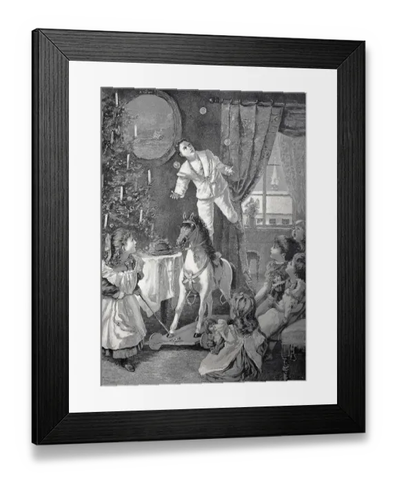 Framed Print : Christmas, Circus in the nursery