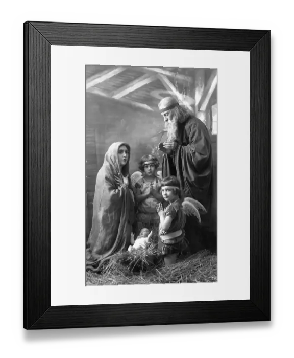 Framed Print : Historic photograph, holy family