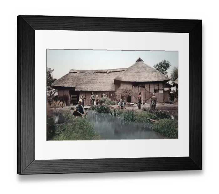Framed Print : Farmers, Japan, Asia Framed Print : Farmers, Japan, Asia