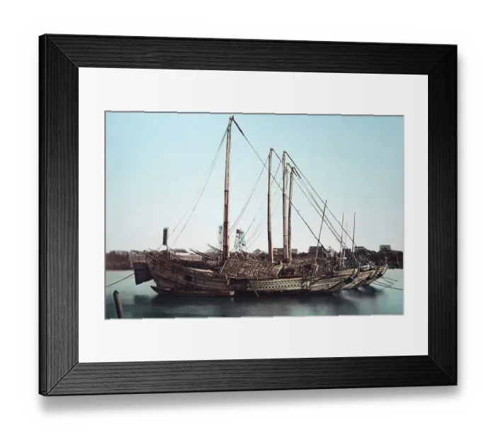 Framed Print : Japanese ship, Japan, Asia Framed Print : Japanese ship, Japan, Asia