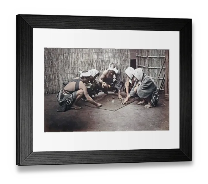 Framed Print : Japanese people playing on road, Japan, Asia