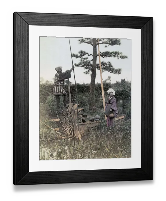 Framed Print : Japanese farmers, Japan, Asia