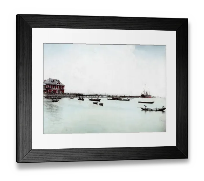 Framed Print : Port of Yokohama, Japan, Asia