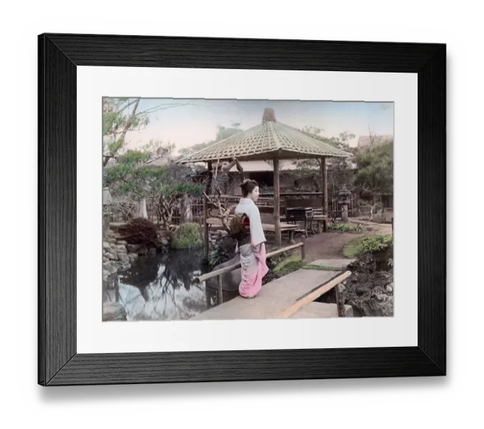 Framed Print : Okano garden, Negishi, Tokyo, Japan, Asia