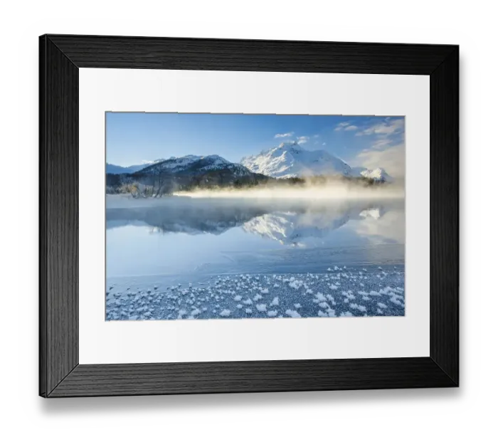 Framed Print : Lake Sils, Piz da la Margna, 3158 m Framed Print : Lake Sils, Piz da la Margna, 3158 m