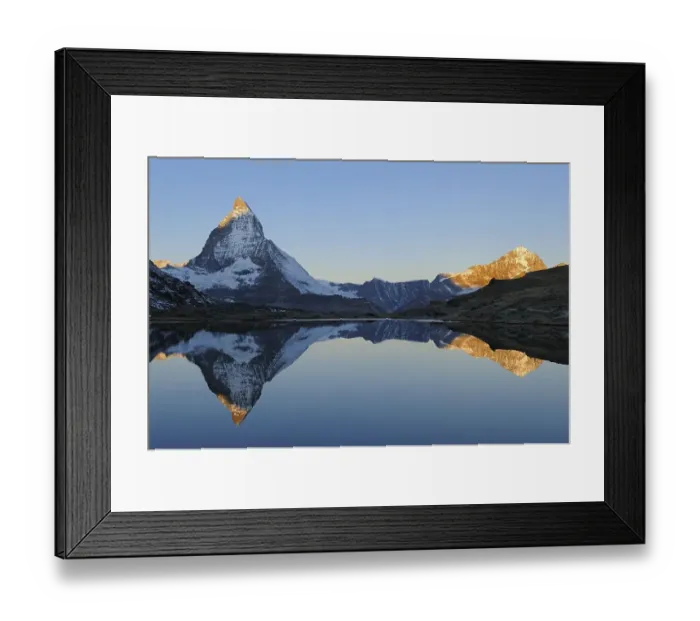 Framed Print : Matterhorn reflection in Riffelsee Framed Print : Matterhorn reflection in Riffelsee