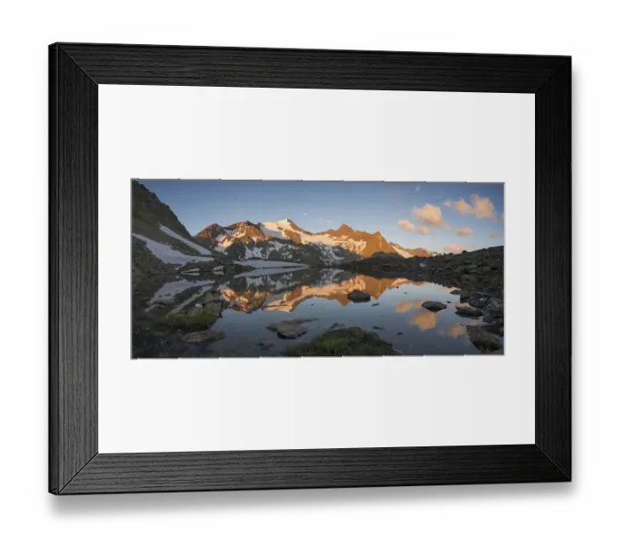 Framed Print : Wilder Freiger, sunrise, mountain lake Framed Print : Wilder Freiger, sunrise, mountain lake